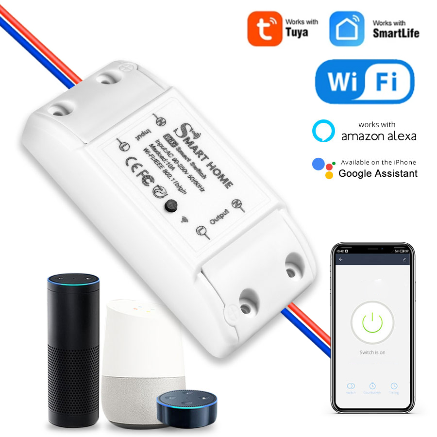 Smart Home Button - Tuya Smart WiFi Switch 10A Mini
