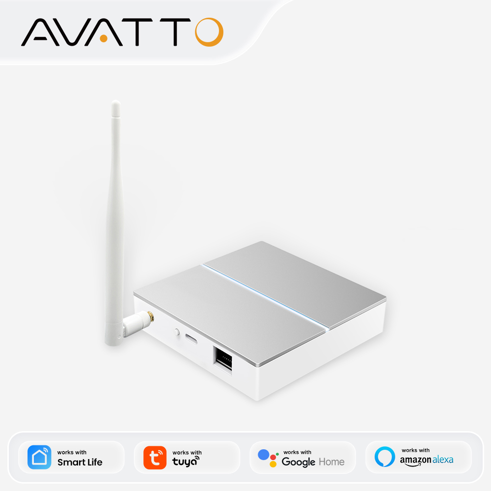Smart Home Full System - AVATTO Tuya ZigBee Gateway with Antenna
