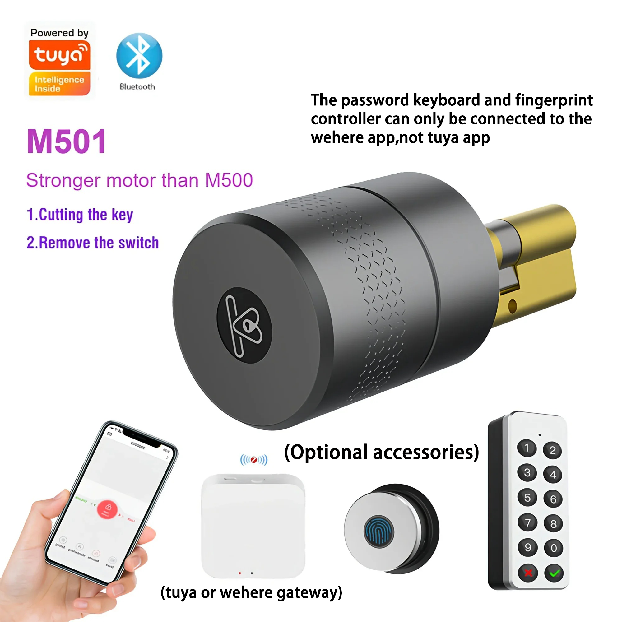 Smart Home Keyestudio - M501 Wehere Tuya Smart Door Lock