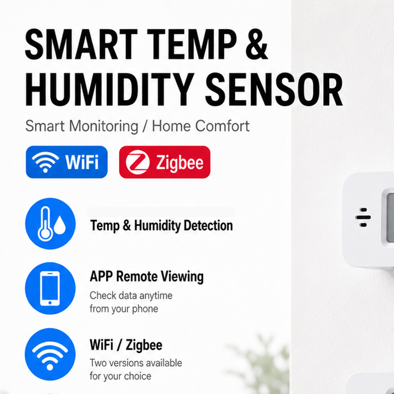 Smart Home Yandex - Tuya WiFi Zigbee Mini Temp&Humi Sensor,Smart