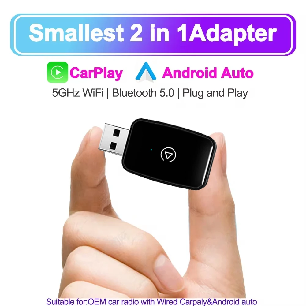 Wifi Smart Plug - 2025 New Wireless Carplay Android Auto