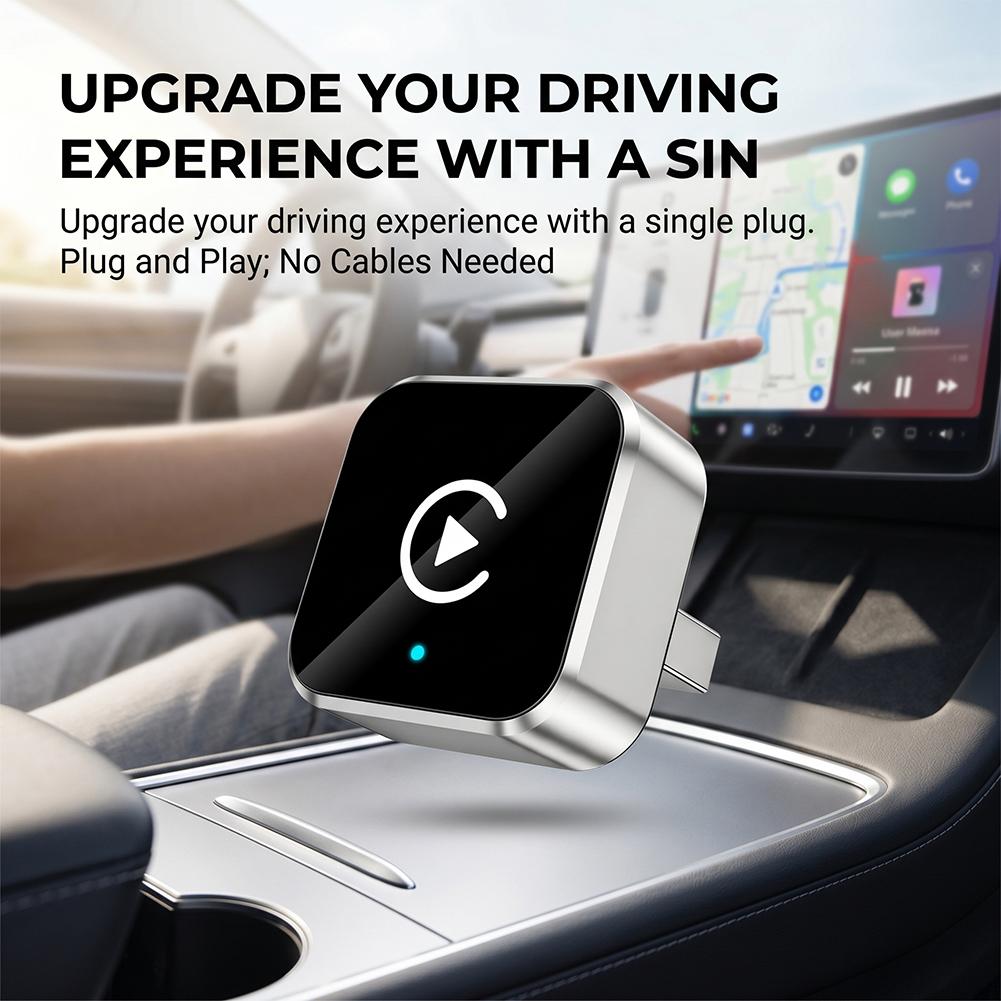 Wifi Smart Plug - 2 IN 1 Wireless CarPlay Android