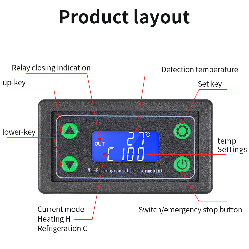 WIFI Remote Temperature Contro - Wifi Thermostat のレビューと価格