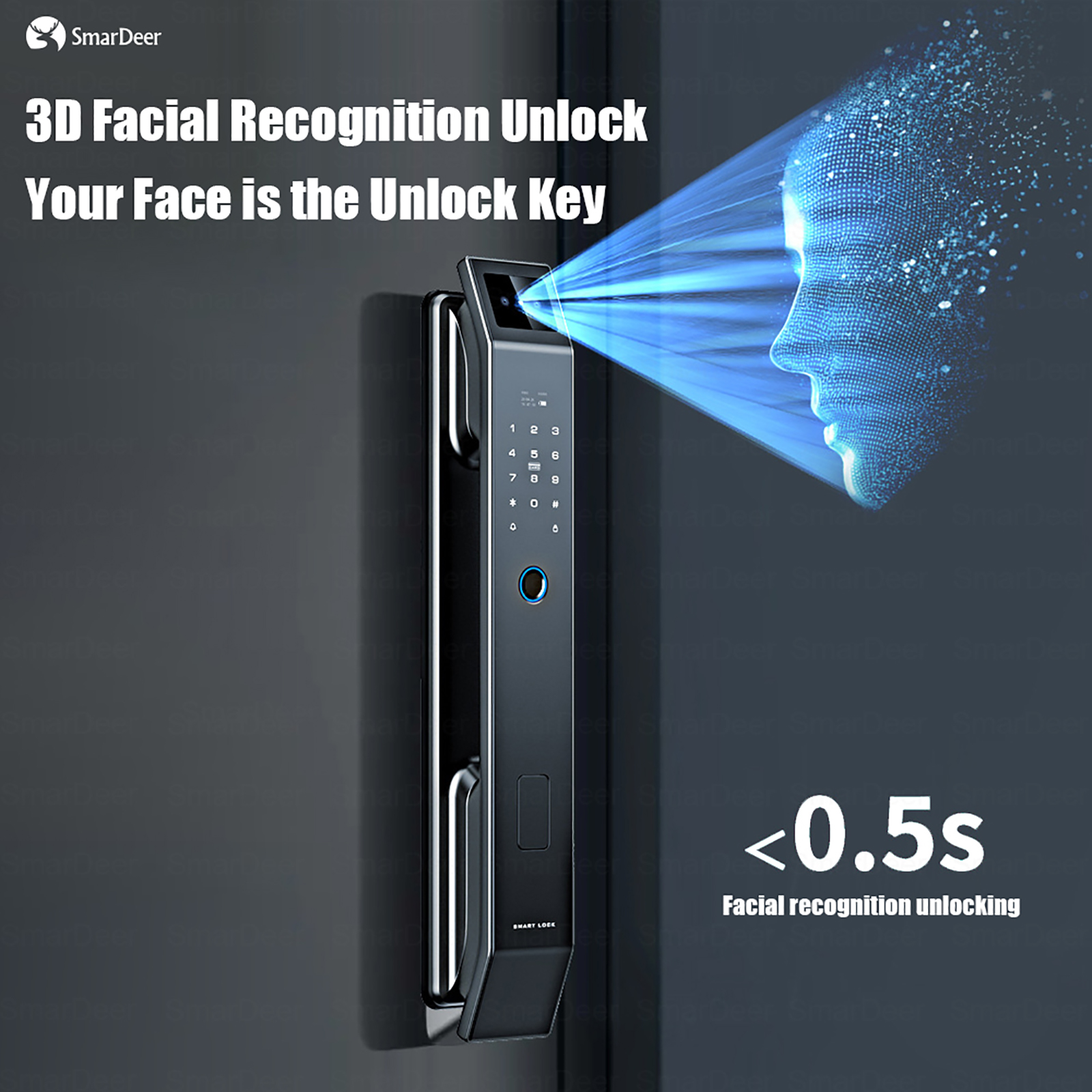 SmaerDeer Smart lock with Came - Wifi Doorbell Camera のレビューと価格