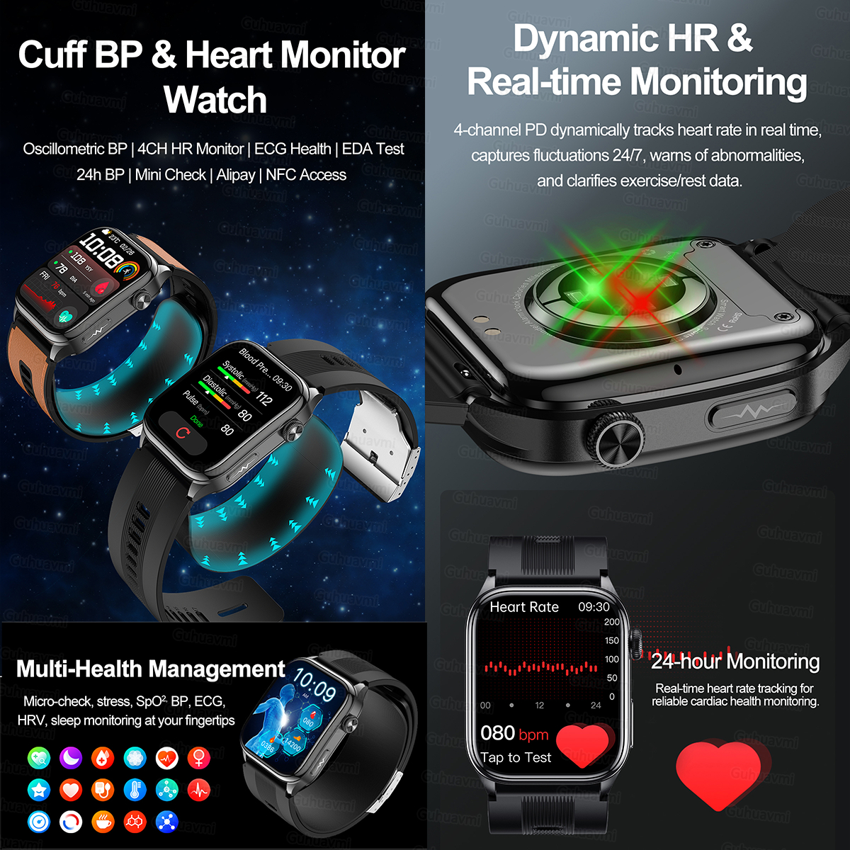 Sapphire Smartwatch AMOLED Scr - Smart Home Os のレビューと価格