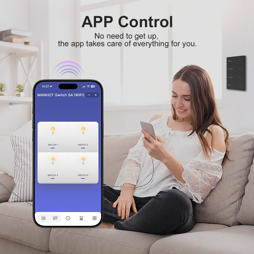 Manhot DIY Name Switch Zigbee  - Smart Home Button のレビューと価格