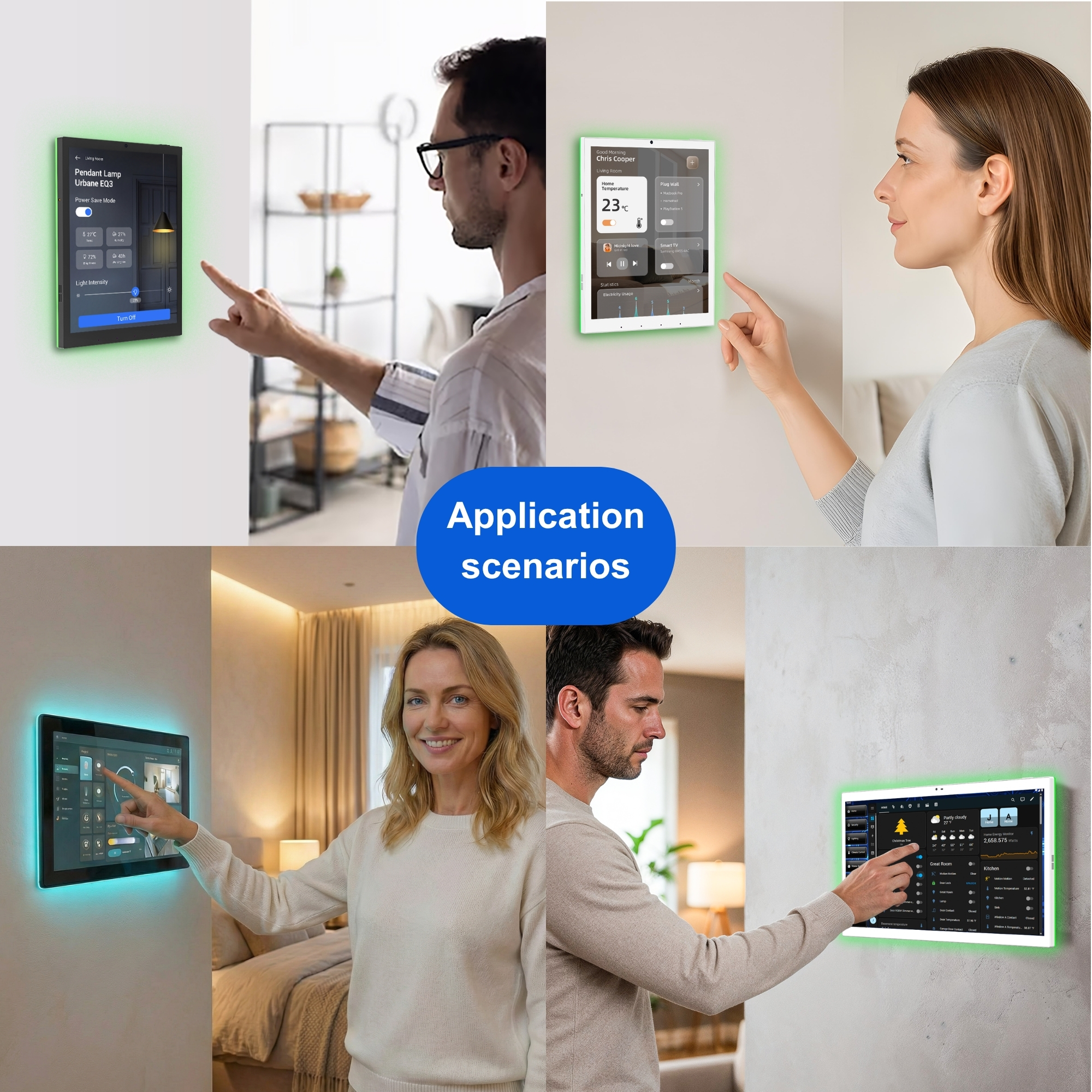 LED Light Smart Home Control P - Smart Home Touchscreen Control Panel のレビューと価格