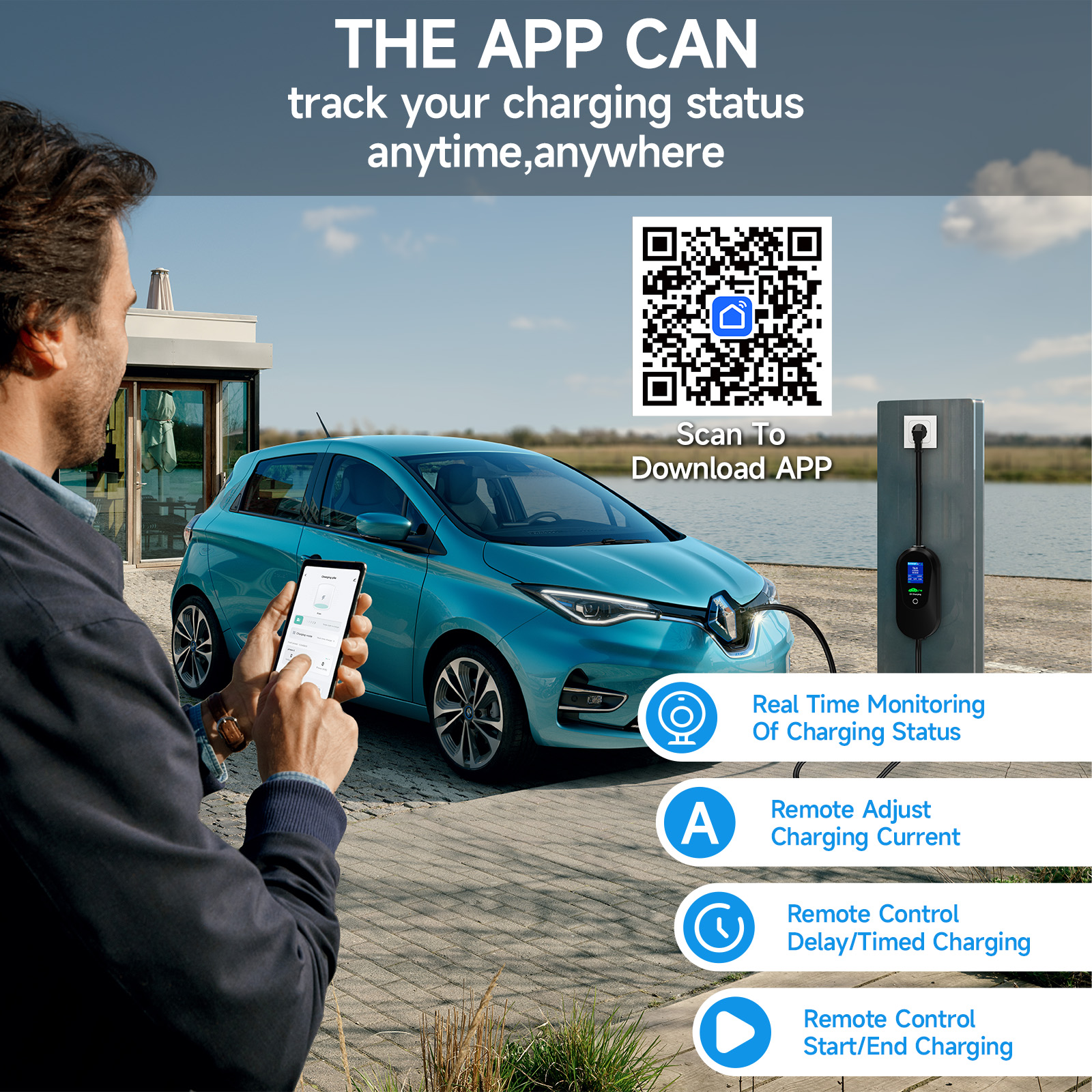 AFYEEV 3600W Portable Type 2 I - Wifi Smart Plug のレビューと価格