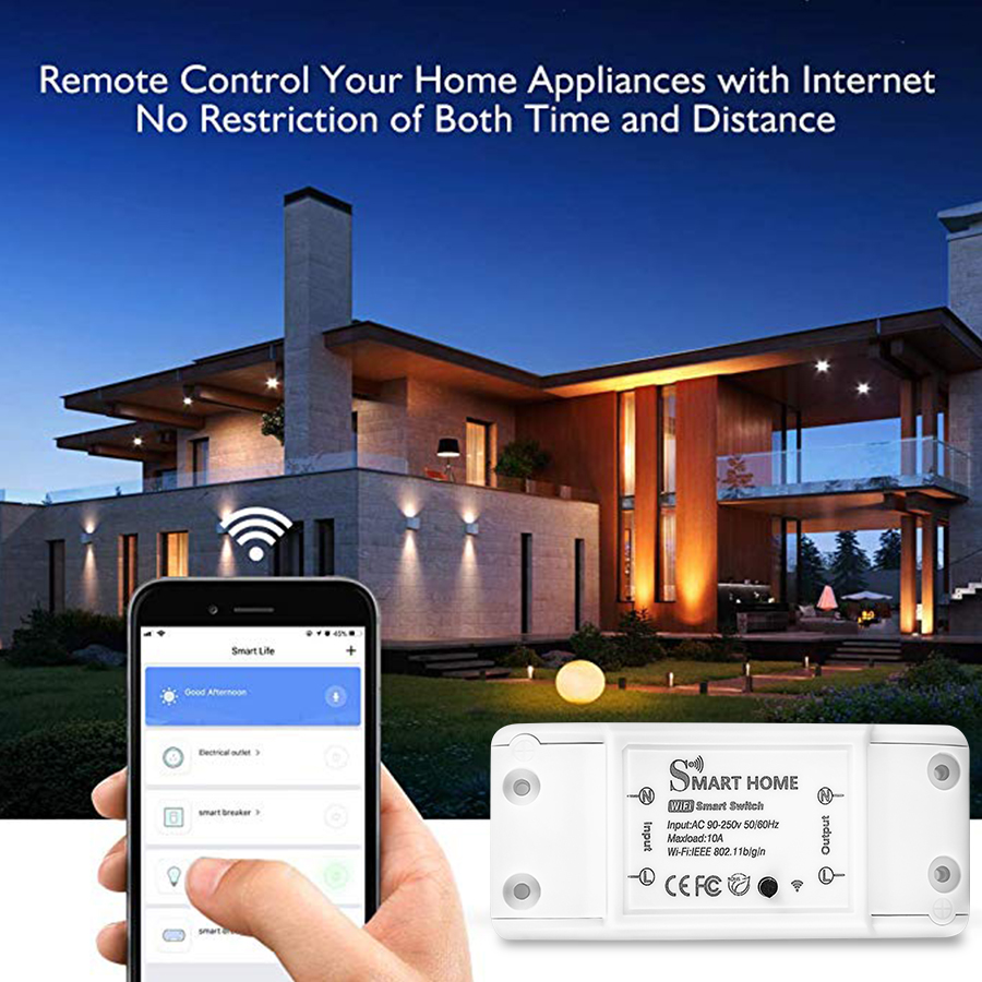 Tuya Smart WiFi Switch 10A Min - Smart Home Button のレビューと価格