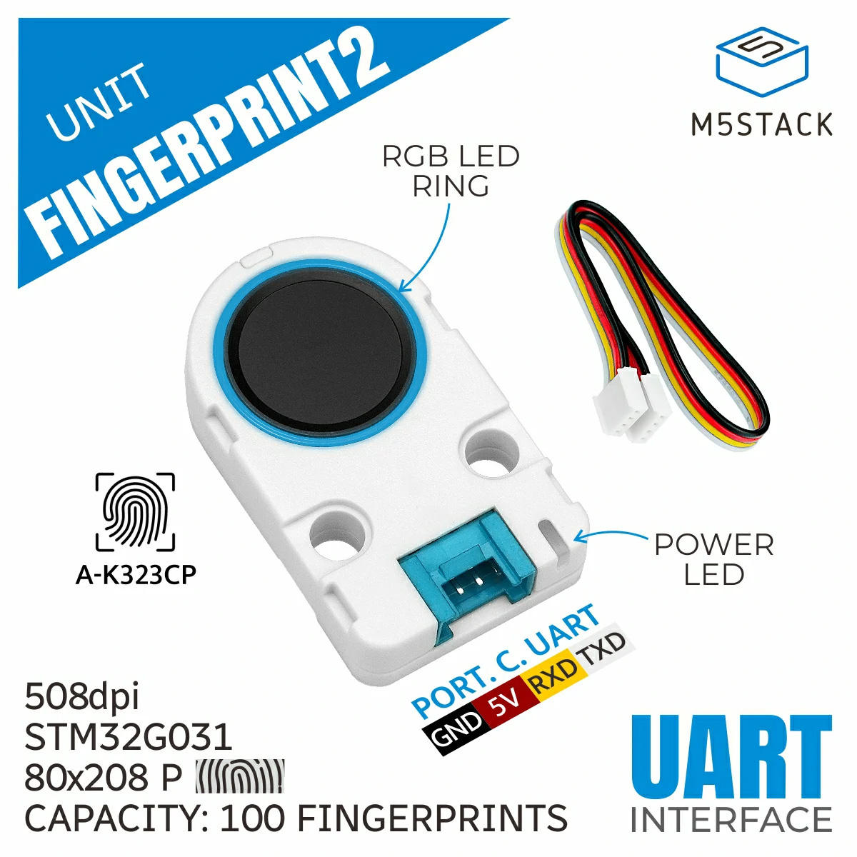 M5Stack Fingerprint2 Recogniti - Smart Home Key のレビューと価格