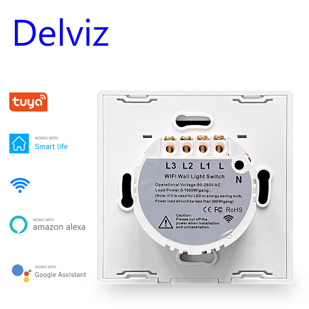 Delviz WiFi Wall Light Switch, - Smart Home Touchscreen Control Panel のレビューと価格