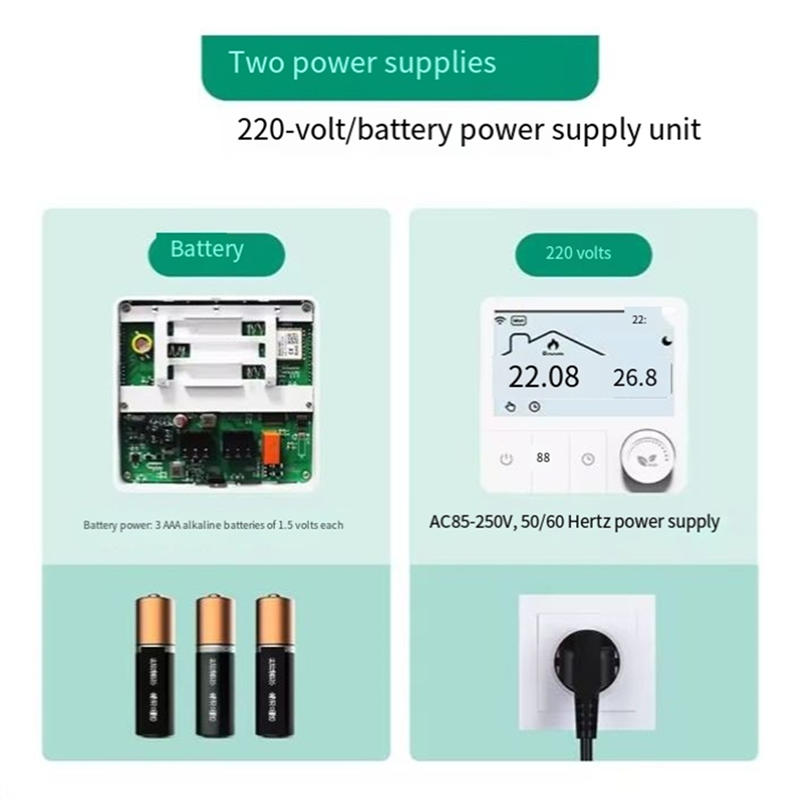 B04C-Battery-Powered Tuya Smar - Wifi Thermostat のレビューと価格