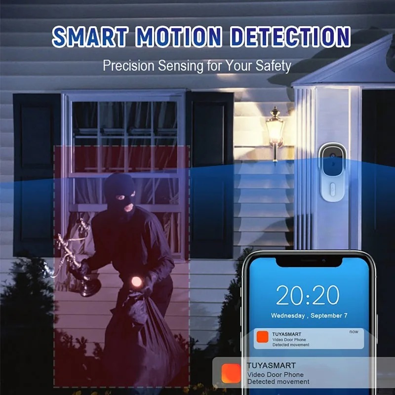 Wide View Tuya Smart Life APP  - Wifi Doorbell Camera のレビューと価格