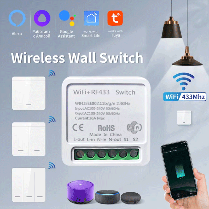 Tuya WiFi Smart Light Switch S - Smart Home Button のレビューと価格