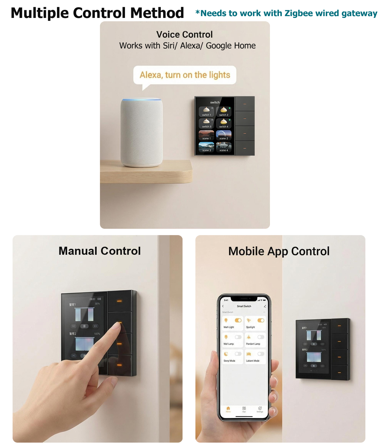 F3-pro Tuya Smart Panel ZigBee - Smart Home Touchscreen Control Panel のレビューと価格
