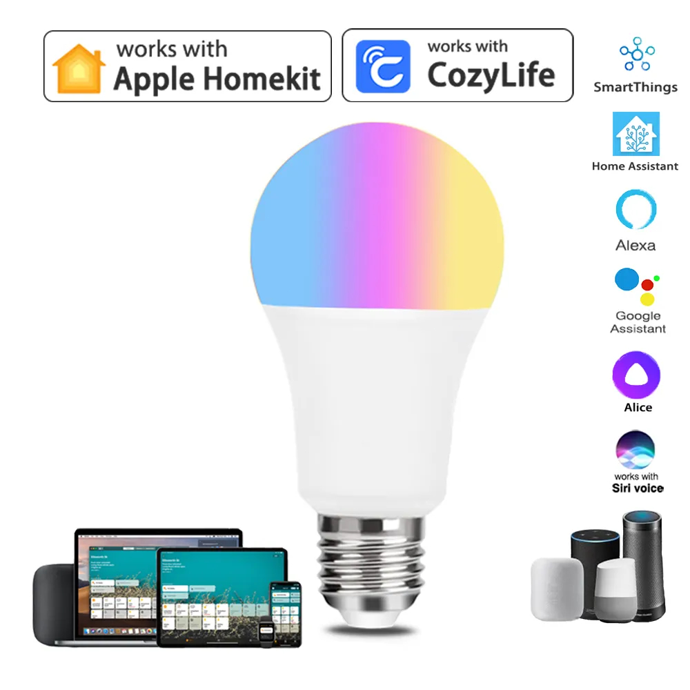 9W WiFi Homekit Light Lamp E27 - Smart Home Apple のレビューと価格