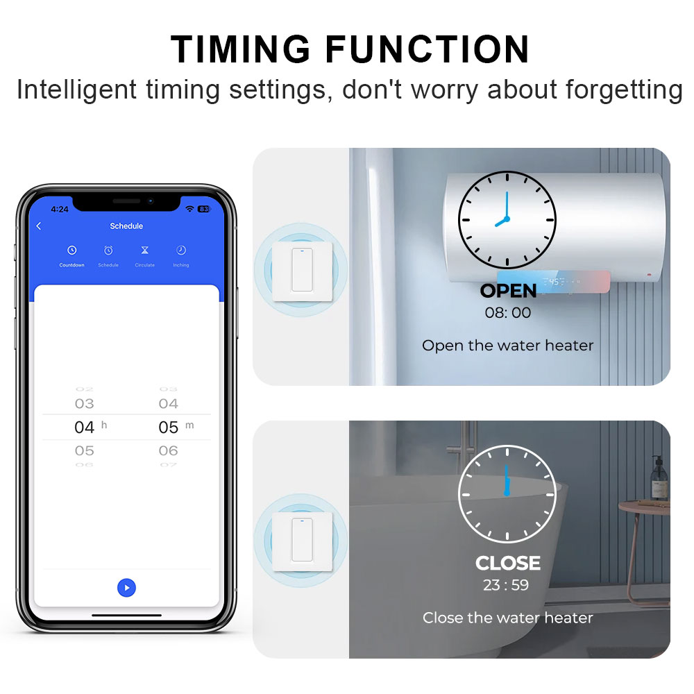 Smart Water Heater Switch/WiFi - Smart Home Button のレビューと価格