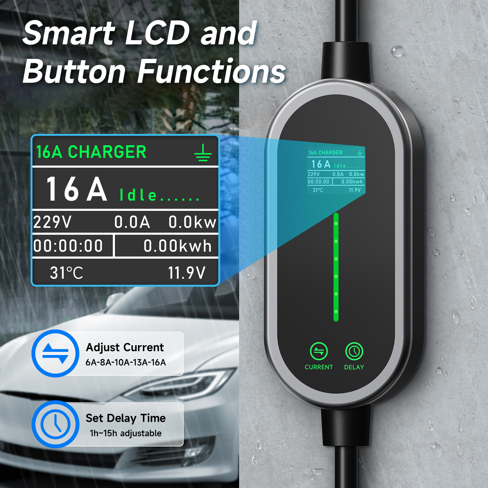 AFEEV 16A 3.6KW Portable Charg - Wifi Smart Plug のレビューと価格