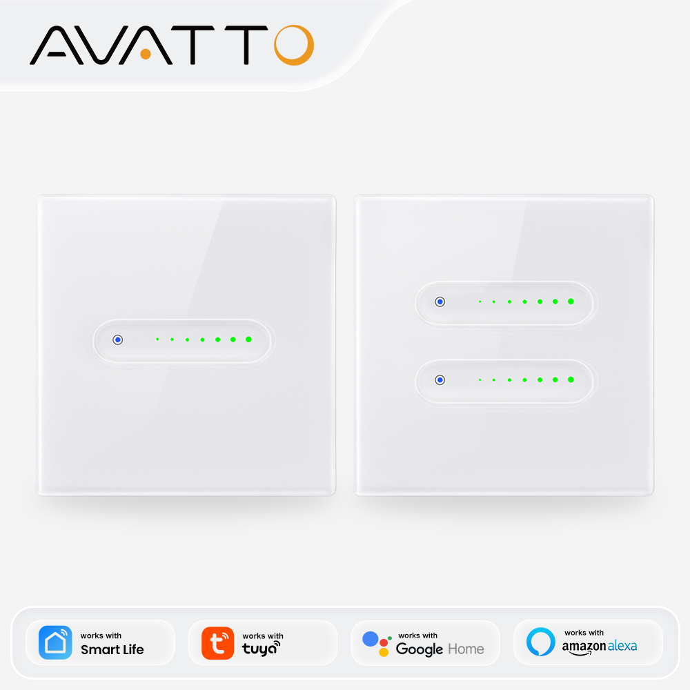 AVATTO WiFi 1/2 Gang Smart Dim - Smart Home Touchscreen Control Panel のレビューと価格
