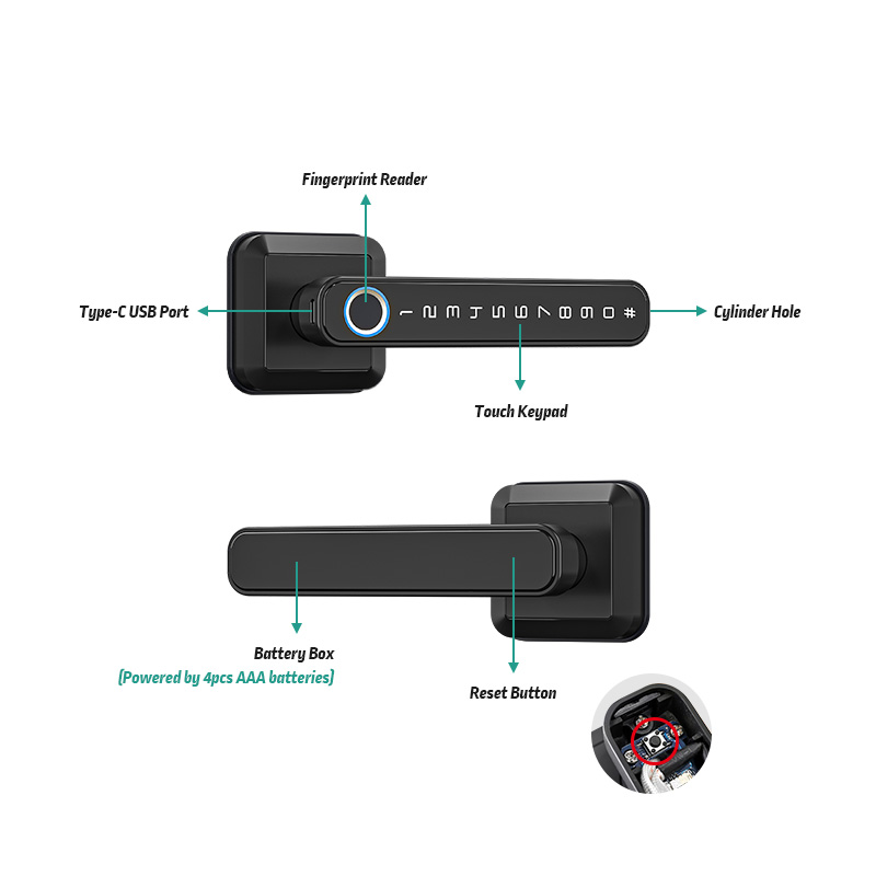 T3 Europe Fingerprint Smart Lo - Smart Home Keyestudio のレビューと価格