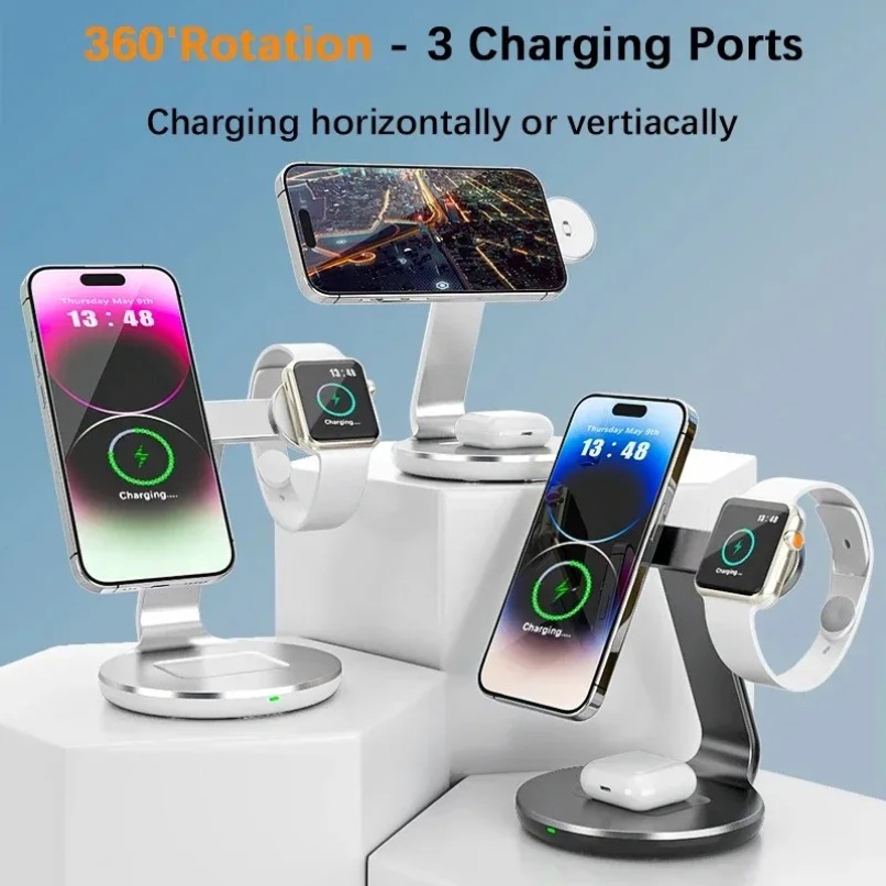 3 in 1 Wireless Charger Stand  - Smart Home Apple のレビューと価格