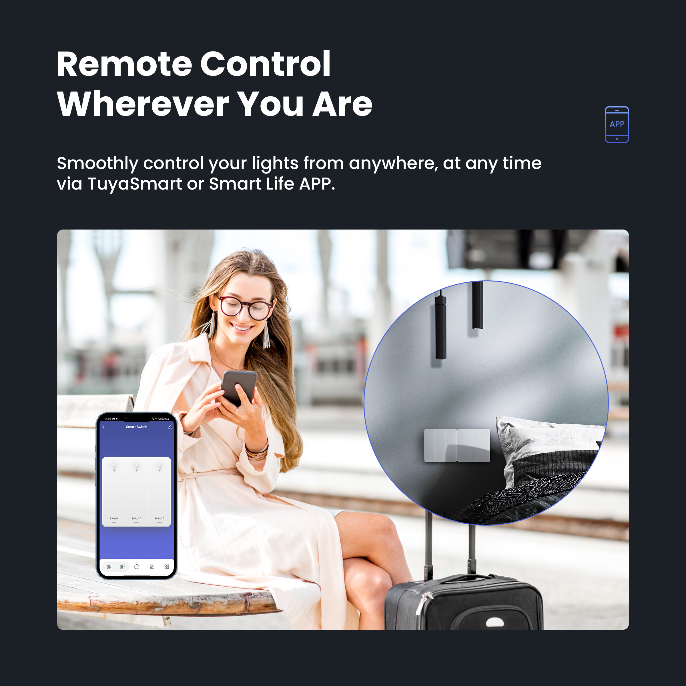 GIRIER Smart Light Switch WiFi - Smart Home Button のレビューと価格