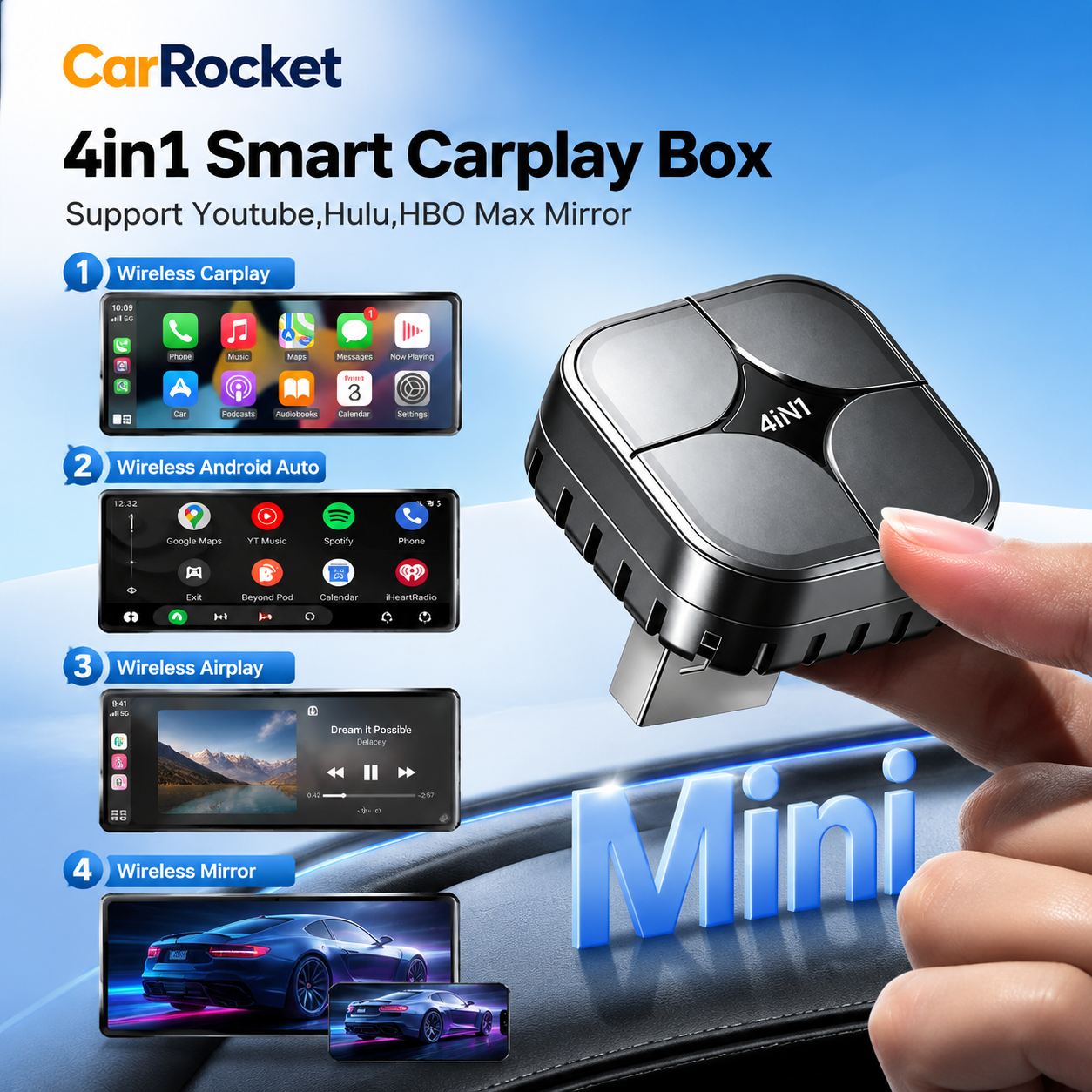 2026 CarRocke 4in1 New e Carpl - Wifi Smart Plug のレビューと価格