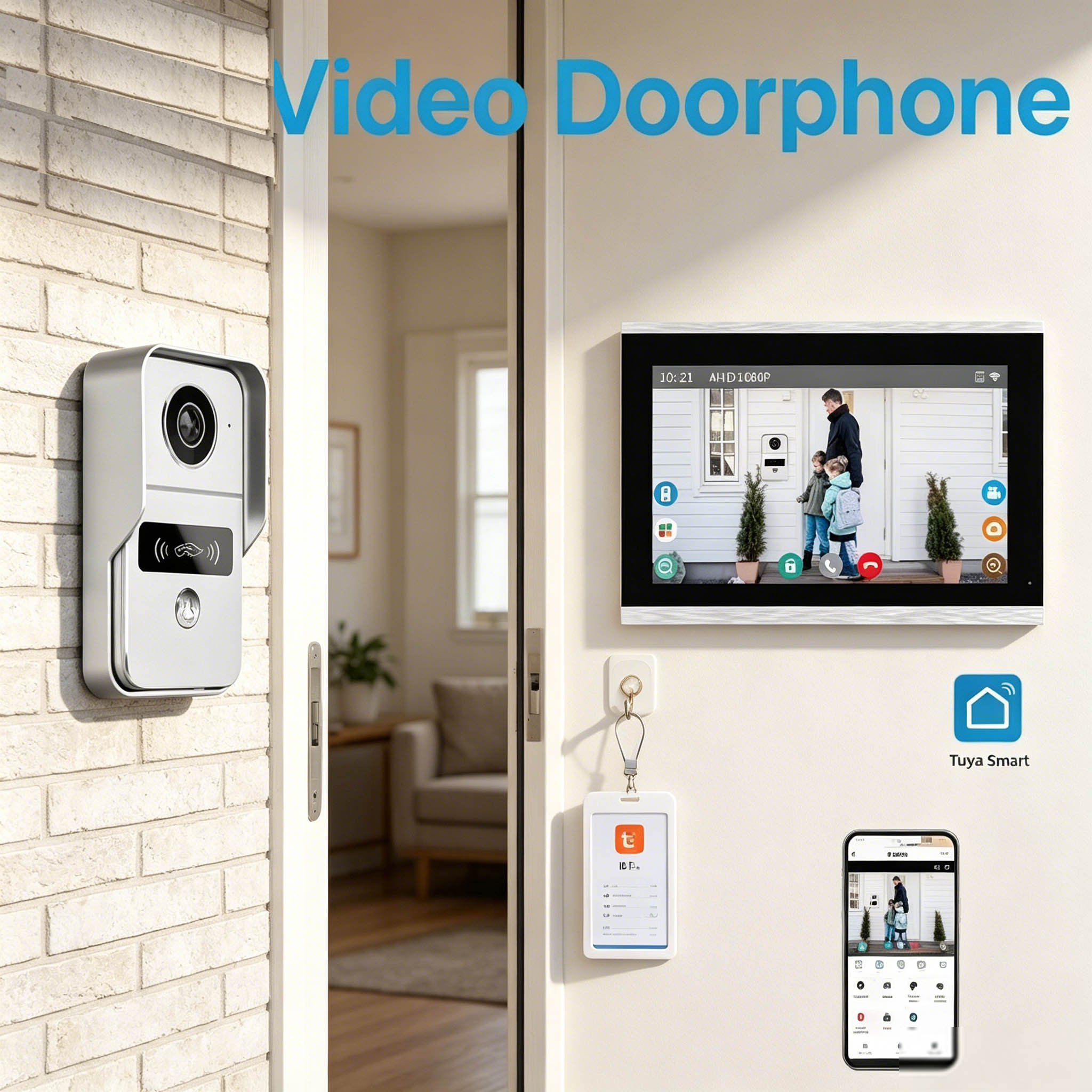 Door Intercom Doorbell, 10.1 I - Wifi Doorbell Camera のレビューと価格