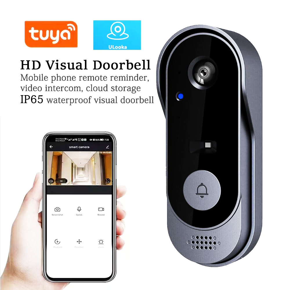 2MP 1080P Tuya APP  Low Comsun - Wifi Doorbell Camera のレビューと価格