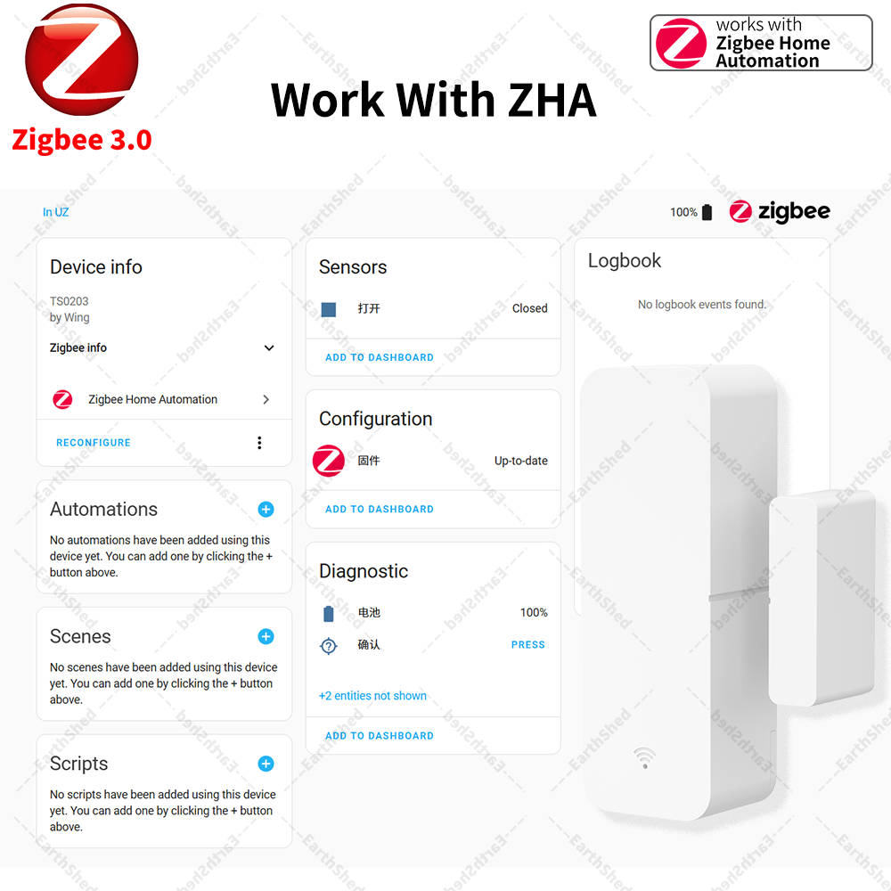 Zigbee 3.0 Door Sensor Window  - Smart Home Yandex のレビューと価格