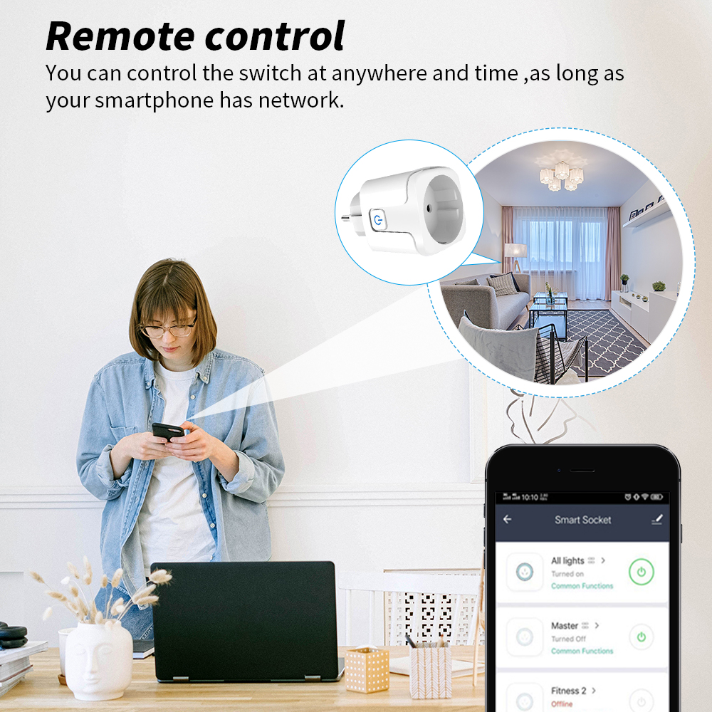 Smart WiFi Homekit EU Plug Soc - Smart Home Apple のレビューと価格