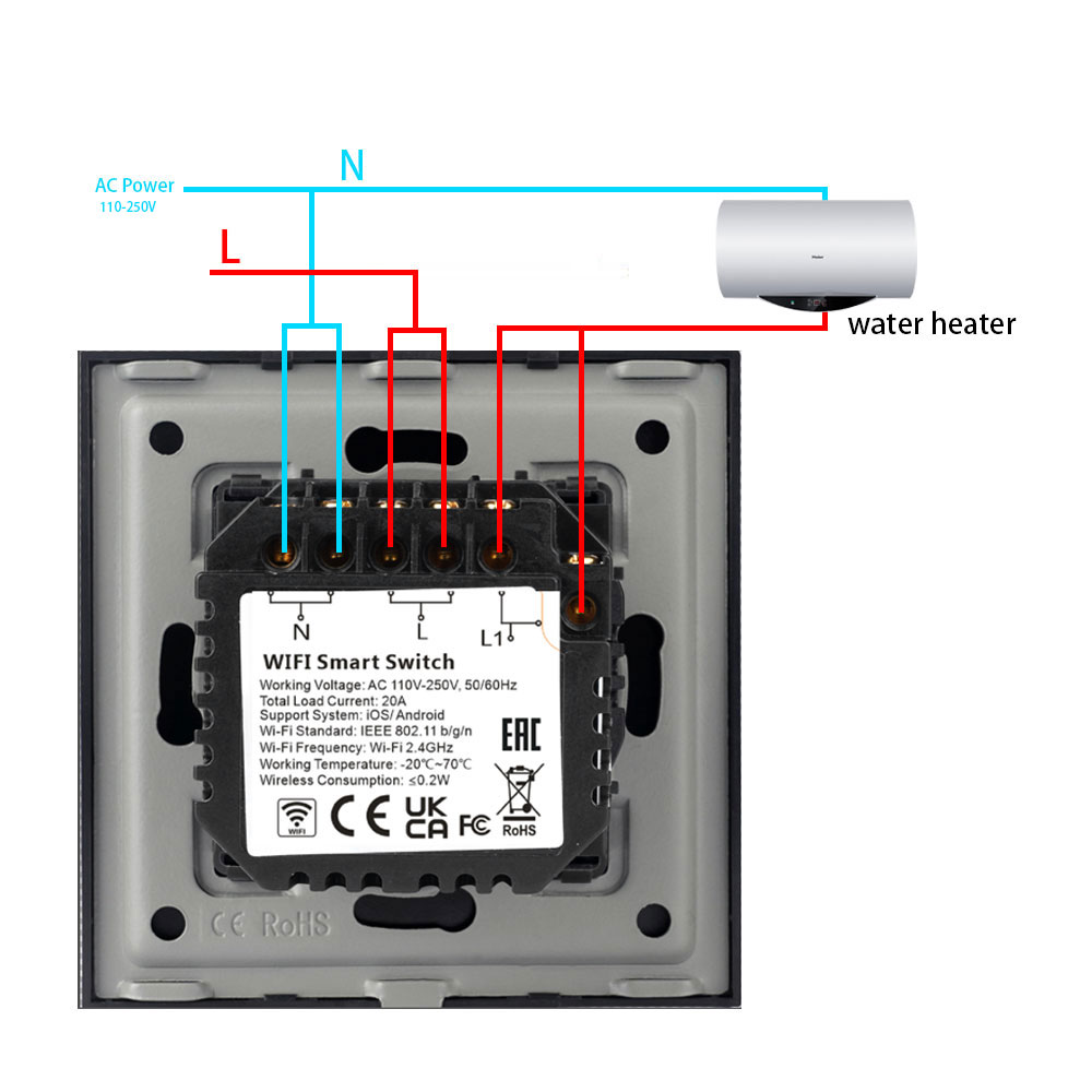 TAWOIA Wifi Smart Switch Boile - Smart Home Touchscreen Control Panel のレビューと価格