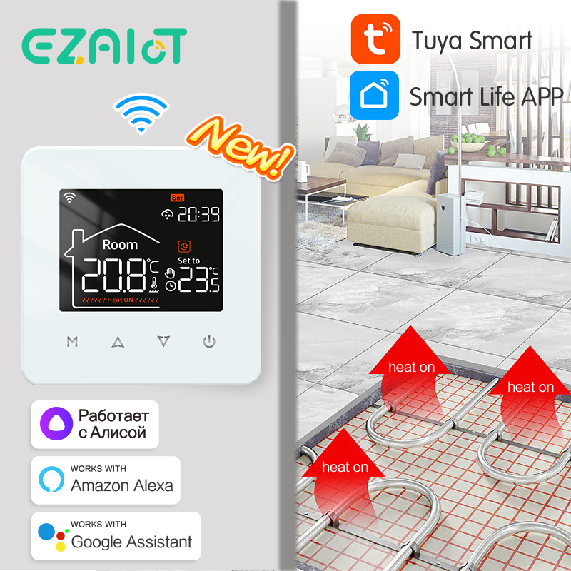 Smart WiFi Thermostat for Elec - Smart Home Yandex のレビューと価格