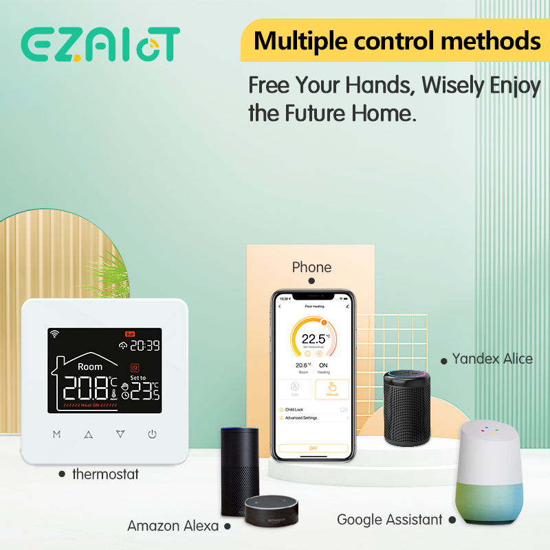 Smart WiFi Thermostat for Elec - Smart Home Yandex のレビューと価格