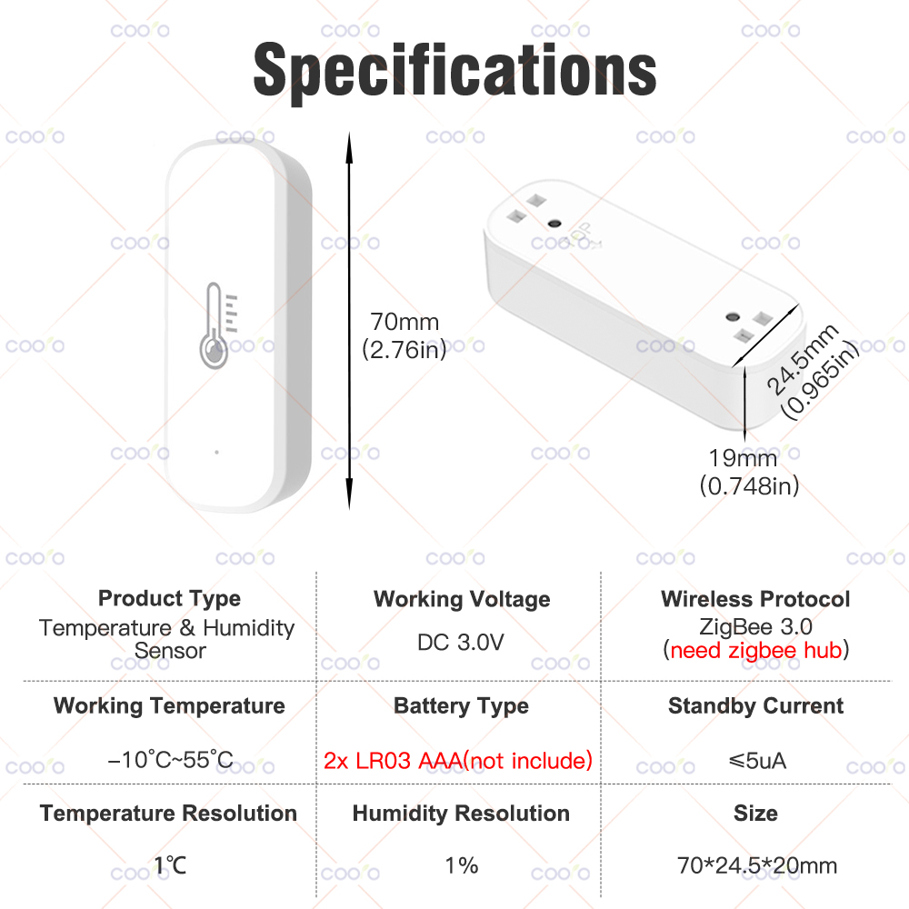 eWeLink Smart ZigBee Temperatu - Smart Home Yandex のレビューと価格