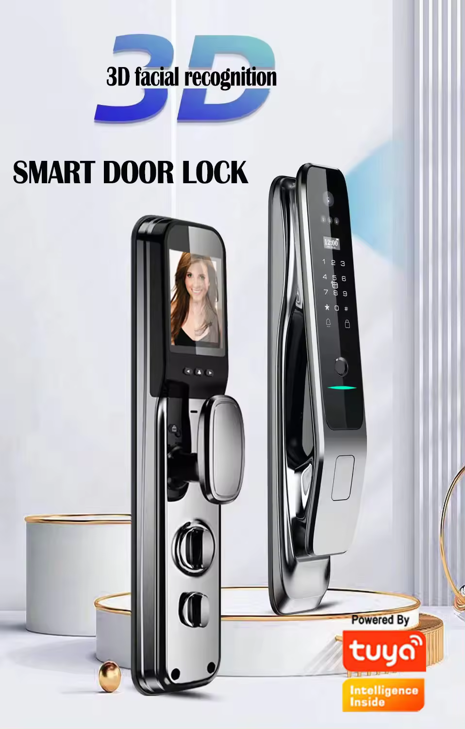 Tuya Wifi Smart Door Lock with - Smart Home Keyestudio のレビューと価格