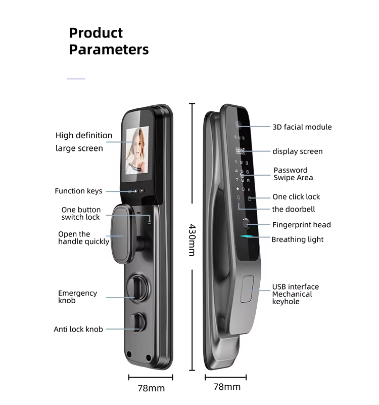Tuya Wifi Smart Door Lock with - Smart Home Keyestudio のレビューと価格