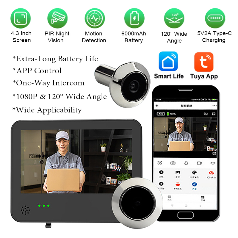 Tuya Smart WIFI Video Doorbell - Wifi Doorbell Camera のレビューと価格