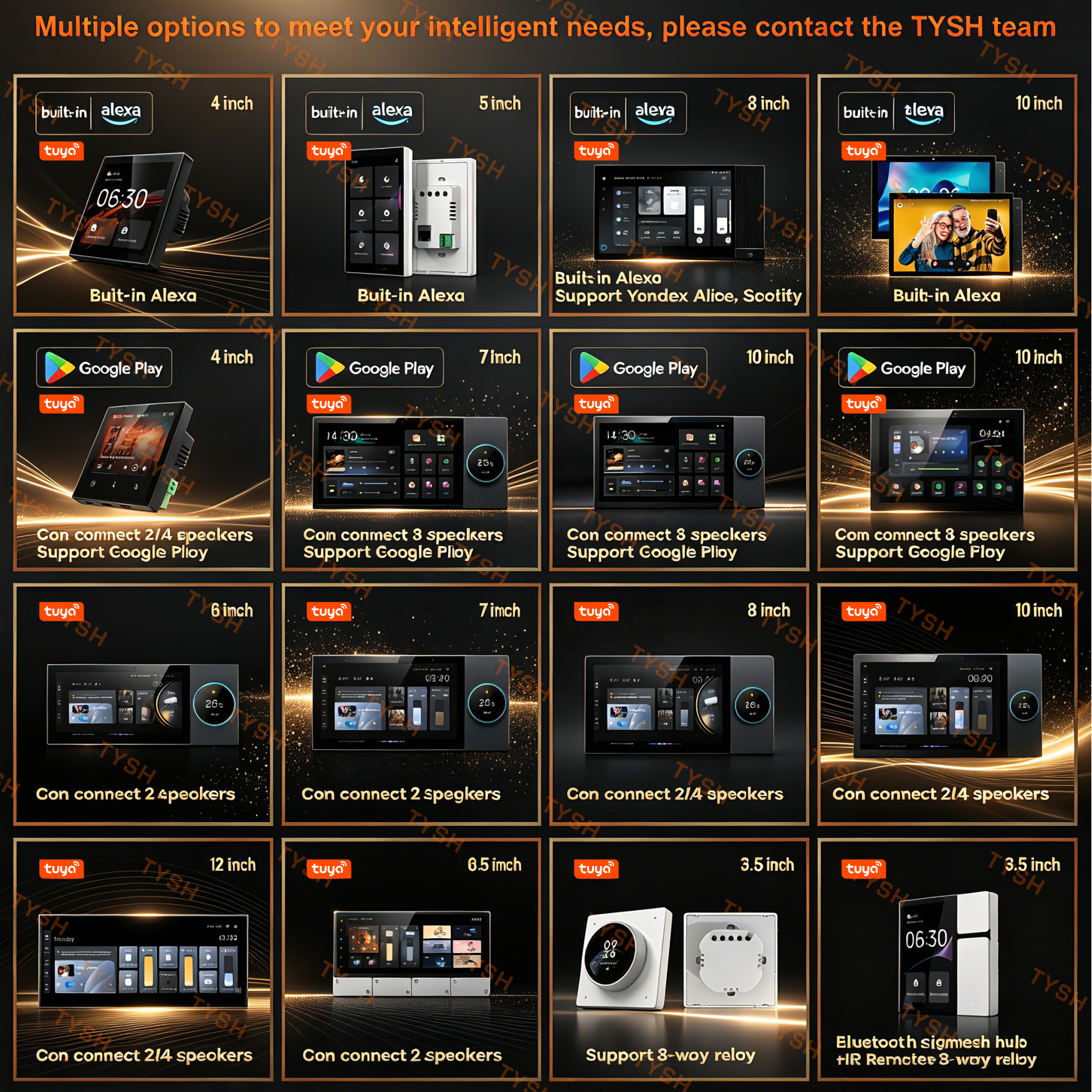 TYSH Tuya 7 Inch Smart Home Ba - Smart Home Touchscreen Control Panel のレビューと価格