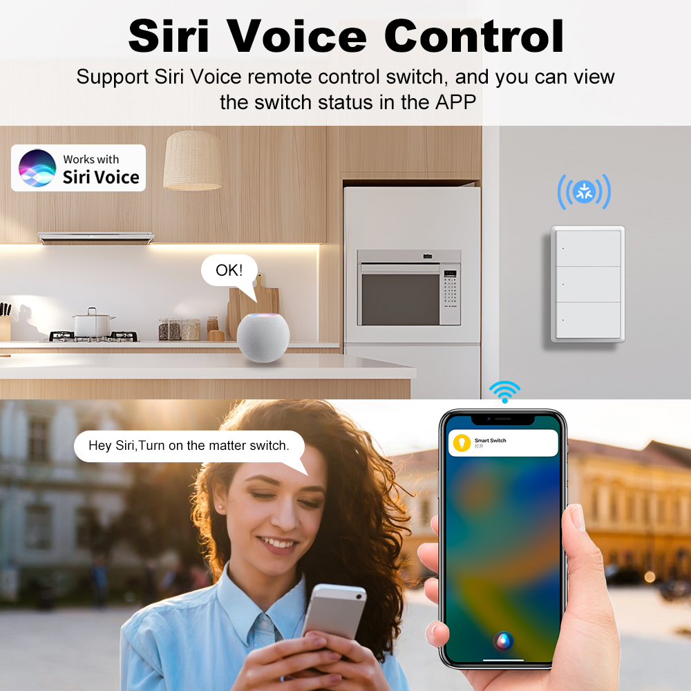 MANHOT Homekit WiFi Smart Swit - Smart Home Button のレビューと価格