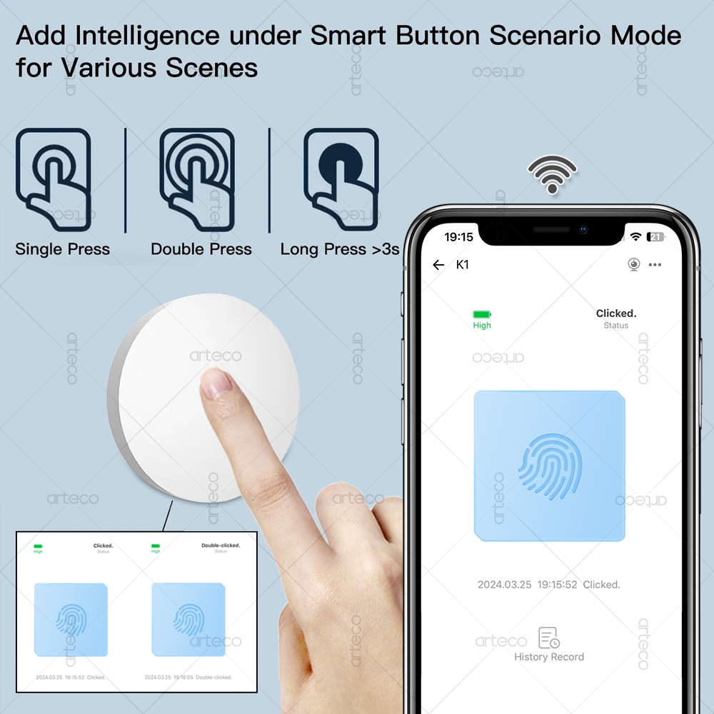 Zigbee Button Scene Switch Wir - Smart Home Keyestudio のレビューと価格