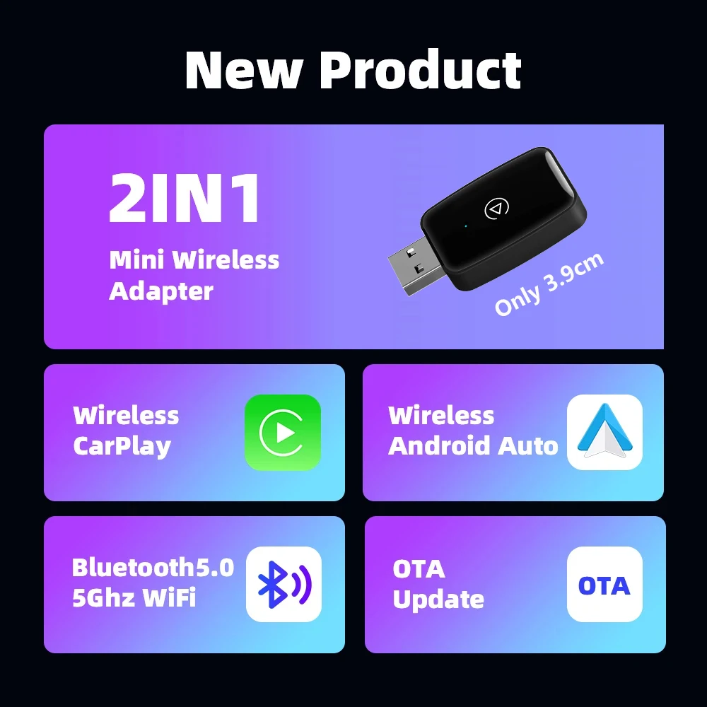 2025 New Wireless Carplay Andr - Wifi Smart Plug のレビューと価格