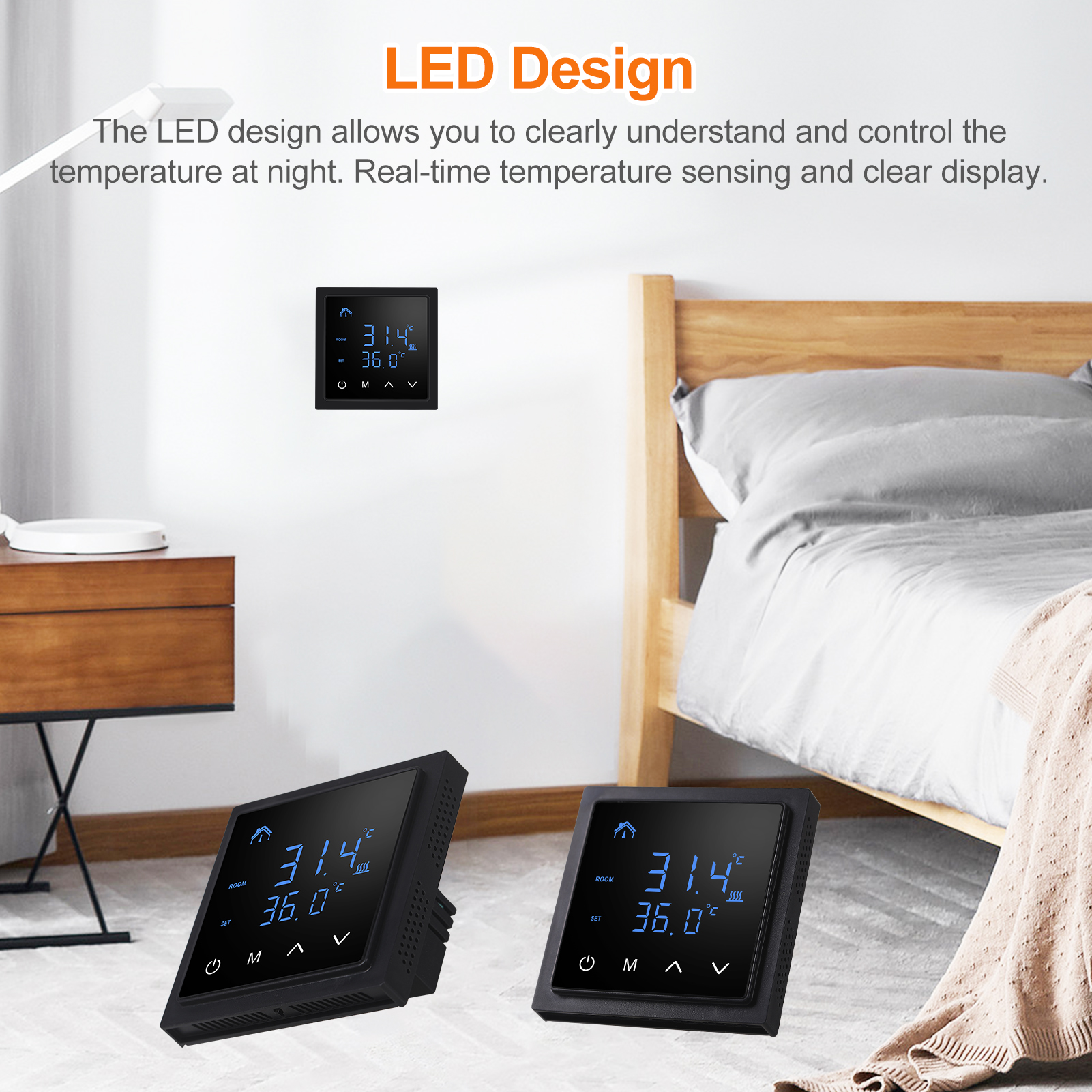 Smart Thermostat 16A Floor Hea - Wifi Thermostat のレビューと価格