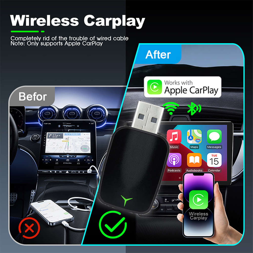 New Wired To Wireless Carplay  - Wifi Smart Plug のレビューと価格