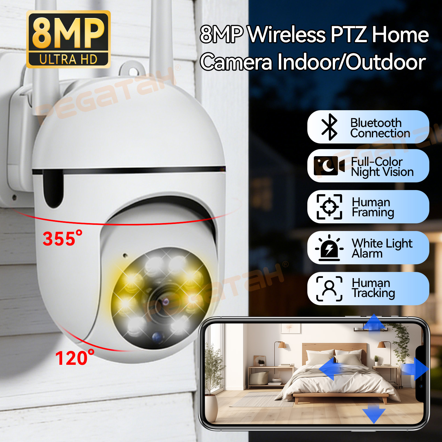 8MP 2.4G Wifi IP CCTV Camera C - Smart Home Windows App のレビューと価格