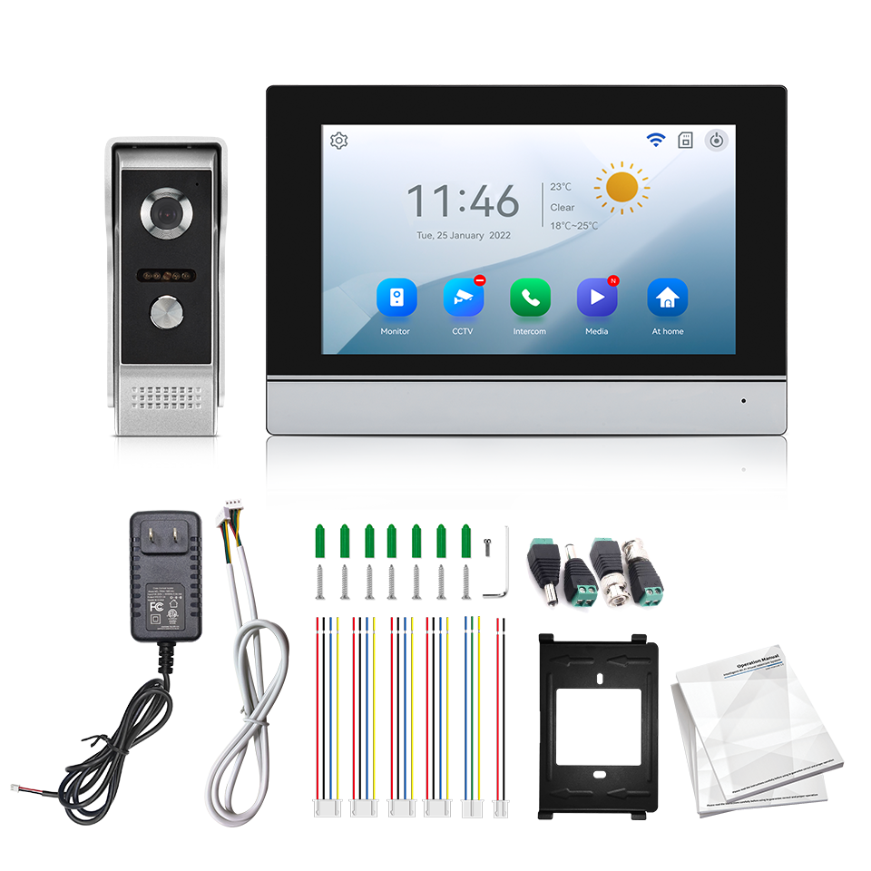 7Inch IPS Screen 2MP  Tuya Rem - Wifi Doorbell Camera のレビューと価格