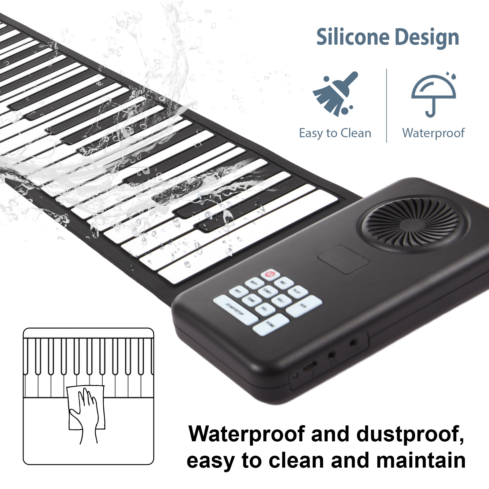88 Key Portable Piano Handroll - Smart Home Keyestudio のレビューと価格