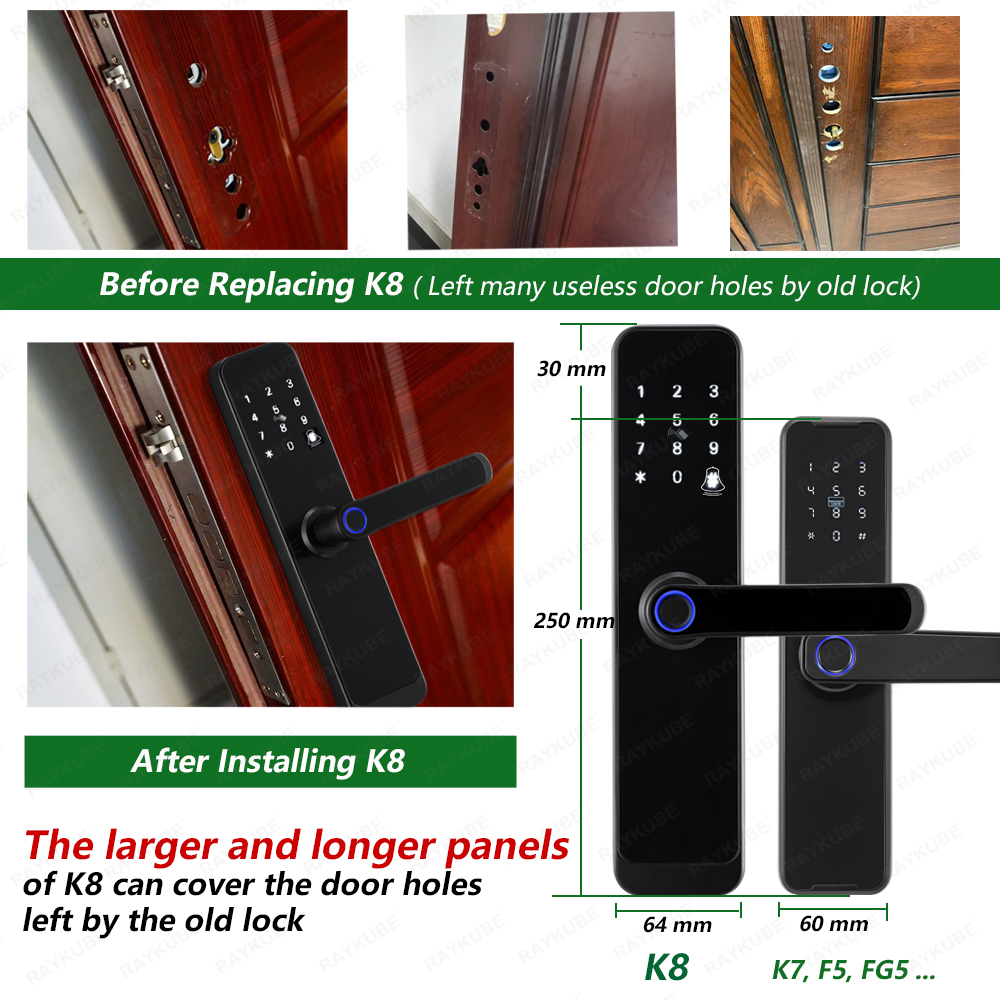 RAYKUBE K8 Smart Door Lock TTl - Smart Home Keyestudio のレビューと価格