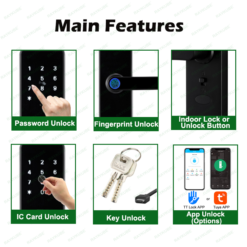 RAYKUBE K8 Smart Door Lock TTl - Smart Home Keyestudio のレビューと価格