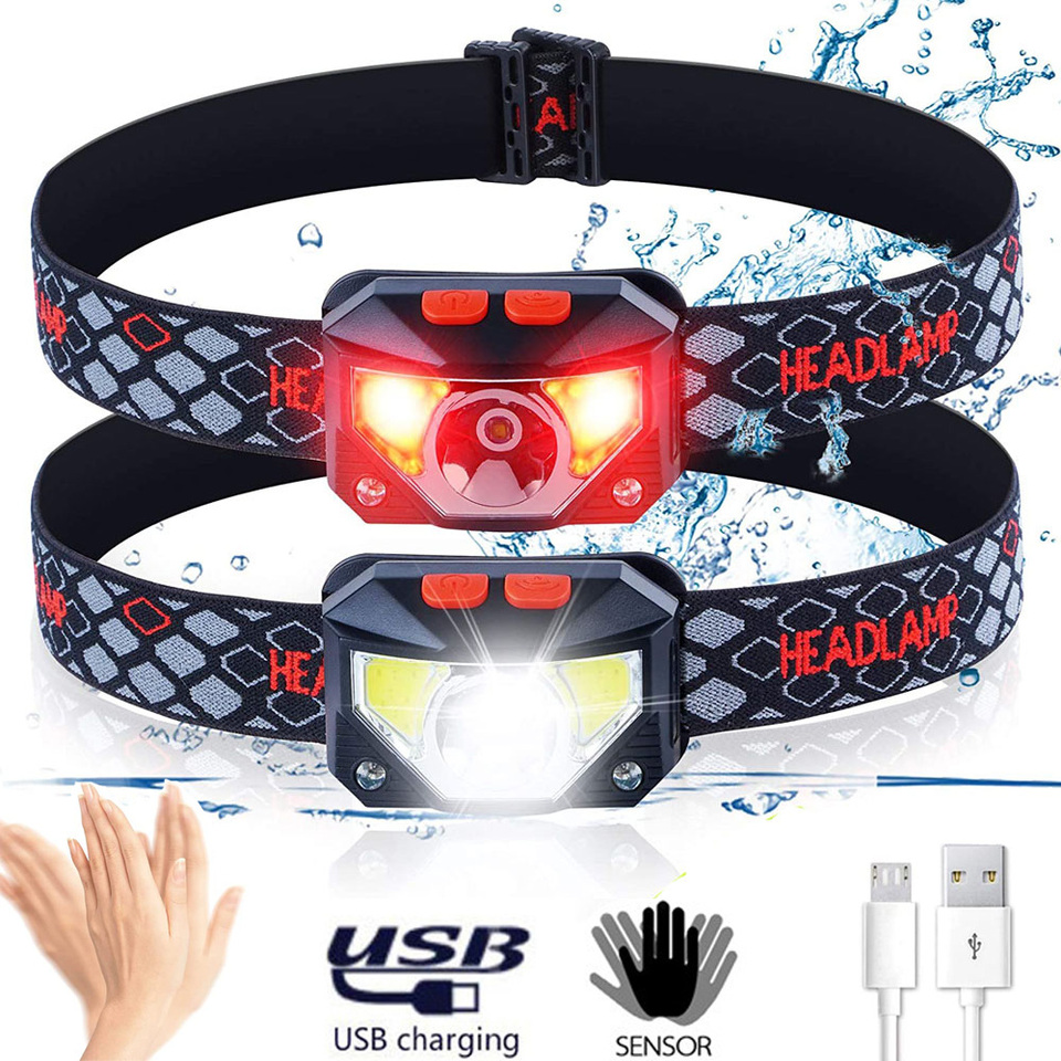 8 Modes LED Headlight Handfres - Motion Sensor Light のレビューと価格